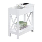 HomeStock Table d'appoint rectangulaire en bois 1 pièce