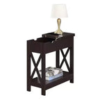HomeStock Table d'appoint rectangulaire en bois 1 pièce