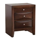 Table de chevet rectangulaire en bois de cerisier HomeStock pour salon et chambre à coucher