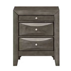 Table de chevet rectangulaire en bois de cerisier HomeStock pour salon et chambre à coucher