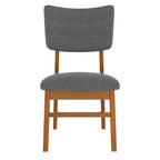 GDFStudio Peterson Chaises de salle à manger rembourrées (lot de 4) avec cadre robuste en bois d'hévéa