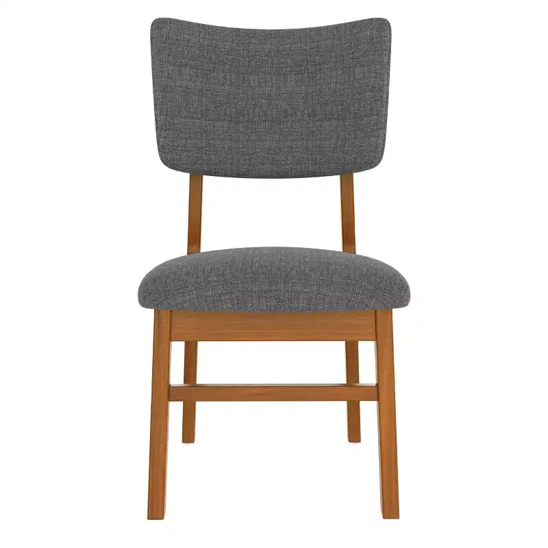 GDFStudio Peterson Chaises de salle à manger rembourrées (lot de 4) avec cadre robuste en bois d'hévéa