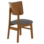 GDFStudio Peterson Chaises de salle à manger rembourrées (lot de 4) avec cadre robuste en bois d'hévéa