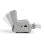 Fauteuil inclinable planeur rembourré à dossier haut Storkcraft Serenity avec port USB