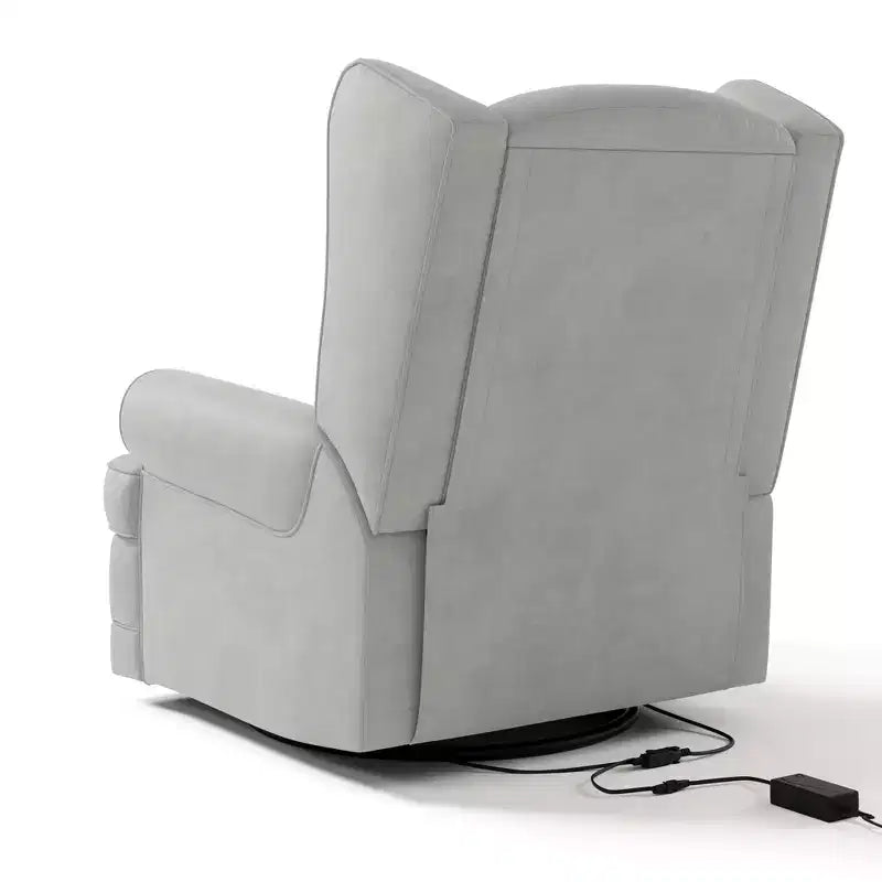 Fauteuil inclinable planeur rembourré à dossier haut Storkcraft Serenity avec port USB