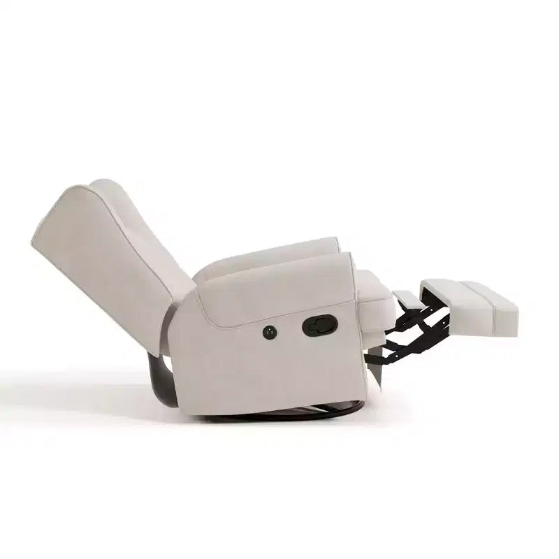 Fauteuil inclinable planeur rembourré à dossier haut Storkcraft Serenity avec port USB