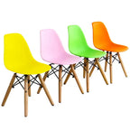Ensemble table et 4 chaises Costway pour enfants, construction solide, 5 pièces, table à manger pour tout-petits