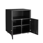 Meuble d'imprimante métallique mobile robuste avec 2 portes et étagère de rangement, support d'imprimante sous le bureau, meuble de classement roulant pour bureau à domicile, garage, atelier