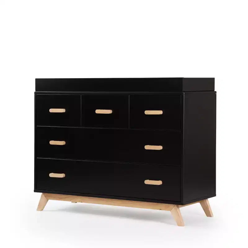 Commode à 5 tiroirs pour chambre d'enfant Soho (noire)