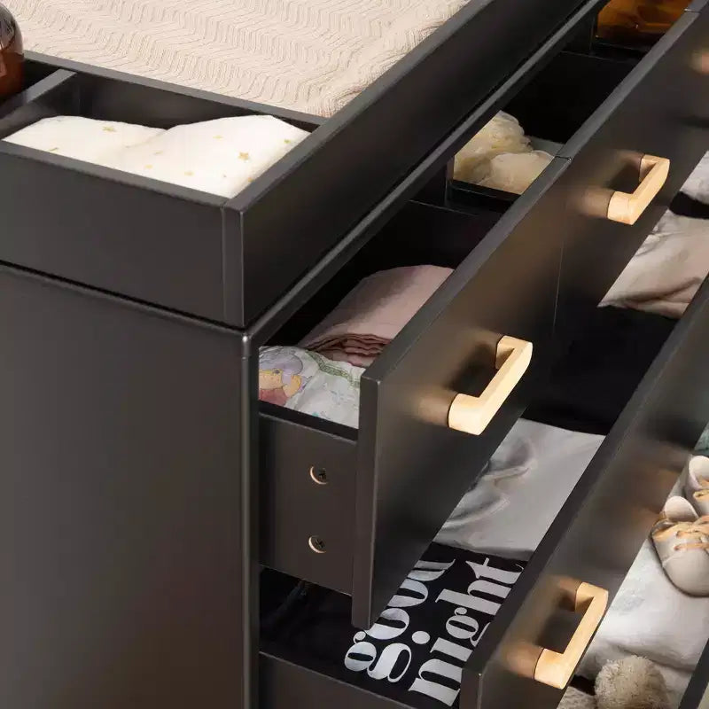 Commode à 5 tiroirs pour chambre d'enfant Soho (noire)