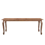 Ensemble de salle à manger extensible 7 pièces Christopher Knight Home Thaddea en bois d'hévéa avec chaises rembourrées en tissu et rotin