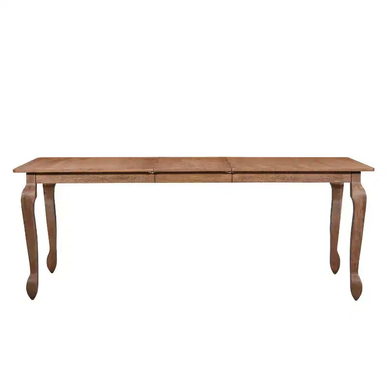 Ensemble de salle à manger extensible 7 pièces Christopher Knight Home Thaddea en bois d'hévéa avec chaises rembourrées en tissu et rotin