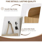 Meuble à chaussures, 30 paires, rangement en rotin pour entrée, meuble haut de style rustique à 6 niveaux avec portes pour couloir ou placard
