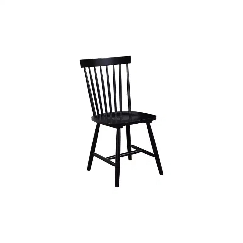 Chaise Windsor Lyra (lot de 2), noire
