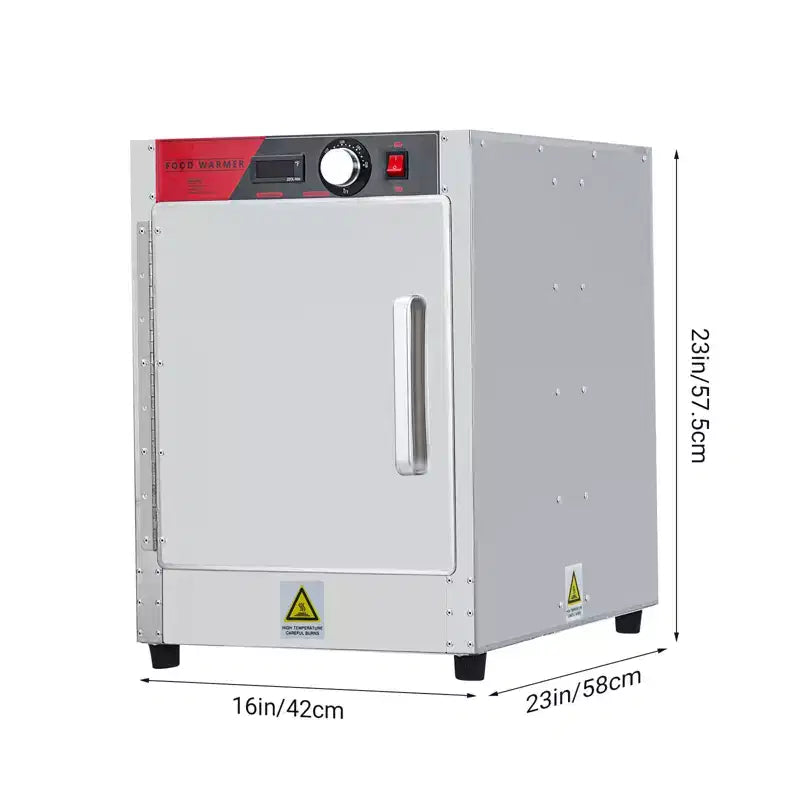 Chauffe-aliments chauffant 4 niveaux, armoire chauffante en acier inoxydable 850W avec bac à eau, compatible avec les bacs 1/1, armoire de fermentation commerciale pour pizza, poulet, pâtisserie