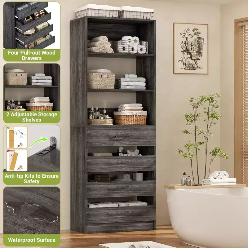 Armoire de cuisine Besiost 80H avec tiroirs