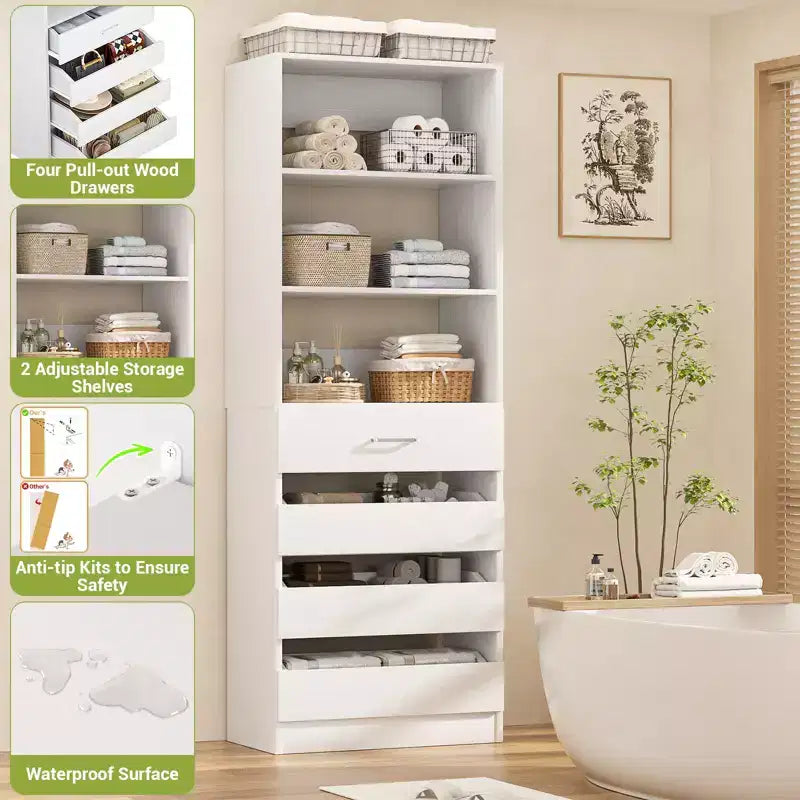 Armoire de cuisine Besiost 80H avec tiroirs