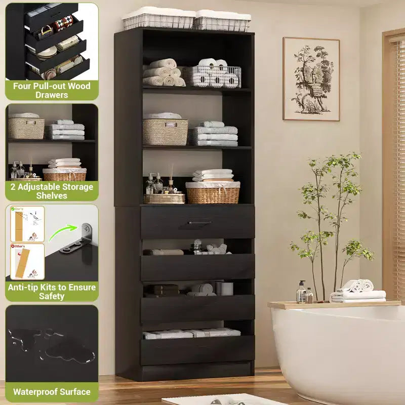 Armoire de cuisine Besiost 80H avec tiroirs