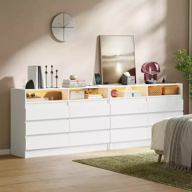 Commode moderne à 6 tiroirs, commodes d'appoint, pour chambre, salon, entrée