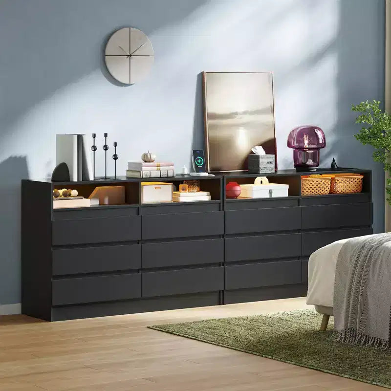 Commode moderne à 6 tiroirs, commodes d'appoint, pour chambre, salon, entrée