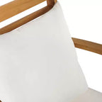 vidaXL Salon de jardin en acacia massif et polyester Naturel