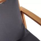 vidaXL Salon de jardin en acacia massif et polyester Naturel