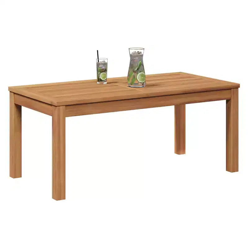 vidaXL Salon de jardin en acacia massif et polyester Naturel