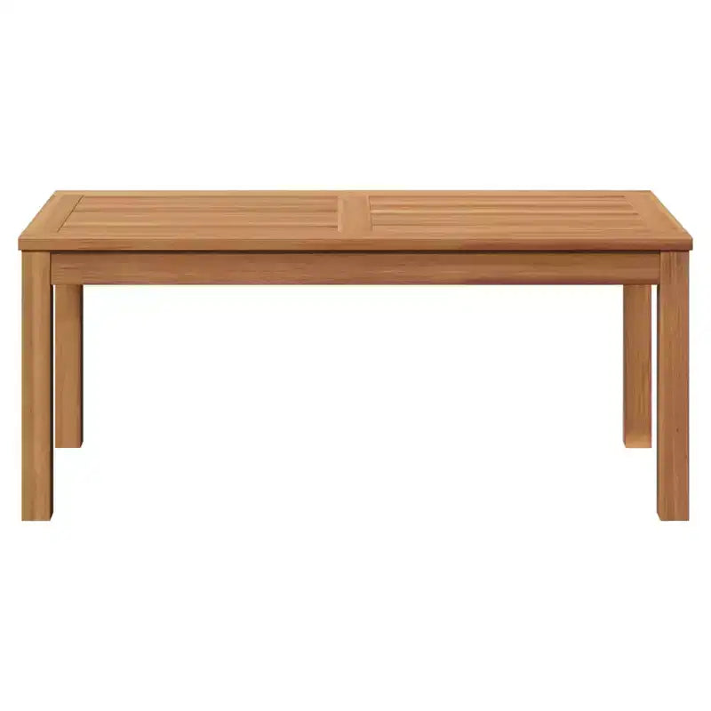 vidaXL Salon de jardin en acacia massif et polyester Naturel