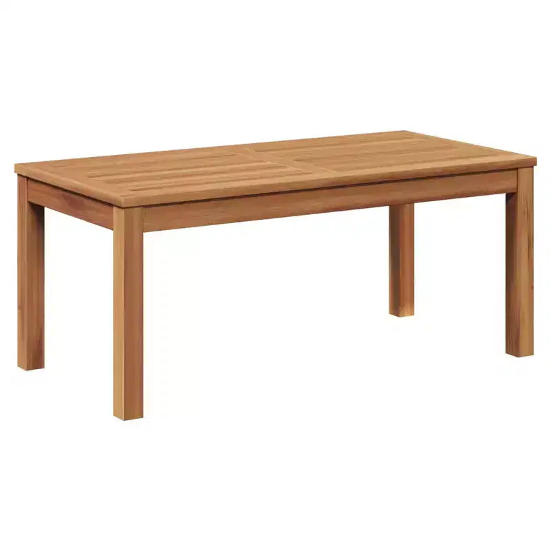 vidaXL Salon de jardin en acacia massif et polyester Naturel