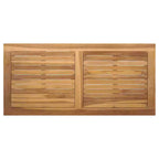 vidaXL Salon de jardin en acacia massif et polyester Naturel