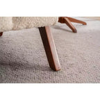 ModernLuxe Fauteuil d'appoint rembourré, Fauteuil simple, Fauteuil ergonomique, Fauteuil de lecture rembourré, Fauteuil de loisirs, Chenille