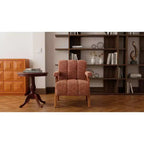 ModernLuxe Fauteuil d'appoint rembourré, Fauteuil simple, Fauteuil ergonomique, Fauteuil de lecture rembourré, Fauteuil de loisirs, Chenille