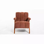 ModernLuxe Fauteuil d'appoint rembourré, Fauteuil simple, Fauteuil ergonomique, Fauteuil de lecture rembourré, Fauteuil de loisirs, Chenille