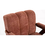 ModernLuxe Fauteuil d'appoint rembourré, Fauteuil simple, Fauteuil ergonomique, Fauteuil de lecture rembourré, Fauteuil de loisirs, Chenille