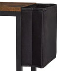 La table console étroite Lakeside Collection à 2 niveaux avec pochette latérale -
