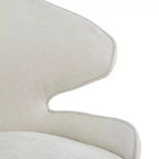 Chaises de salle à manger rembourrées modernes Nellie GDFStudio avec dossier incurvé