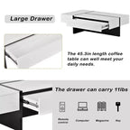 Table basse rectangulaire pour salon