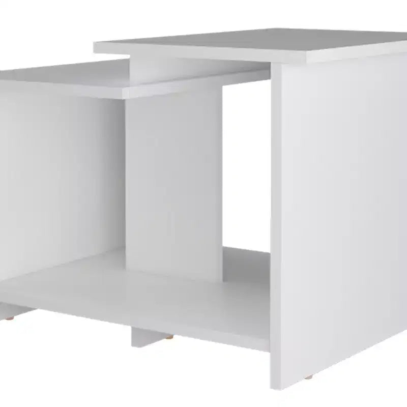 Jolis petits jouets de la marque FM FURNITURE Table basse Naco avec rangement ouvert, finition mélaminée