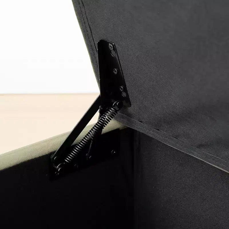 Banc de rangement capitonné en velours moderne de 60 po, élégant banc de salon avec rangement dissimulé, banc de bout de lit et d'entrée - Panipeachy