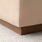 Banc de rangement capitonné en velours moderne de 60 po, élégant banc de salon avec rangement dissimulé, banc de bout de lit et d'entrée - Panipeachy