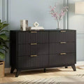 Karl Home 47In. Double Row 6 Drawer Grid Chest Dresser