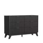 Commode Karl Home de 47 po avec double rangée de 6 tiroirs