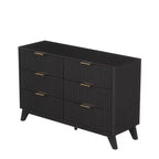 Commode Karl Home de 47 po avec double rangée de 6 tiroirs