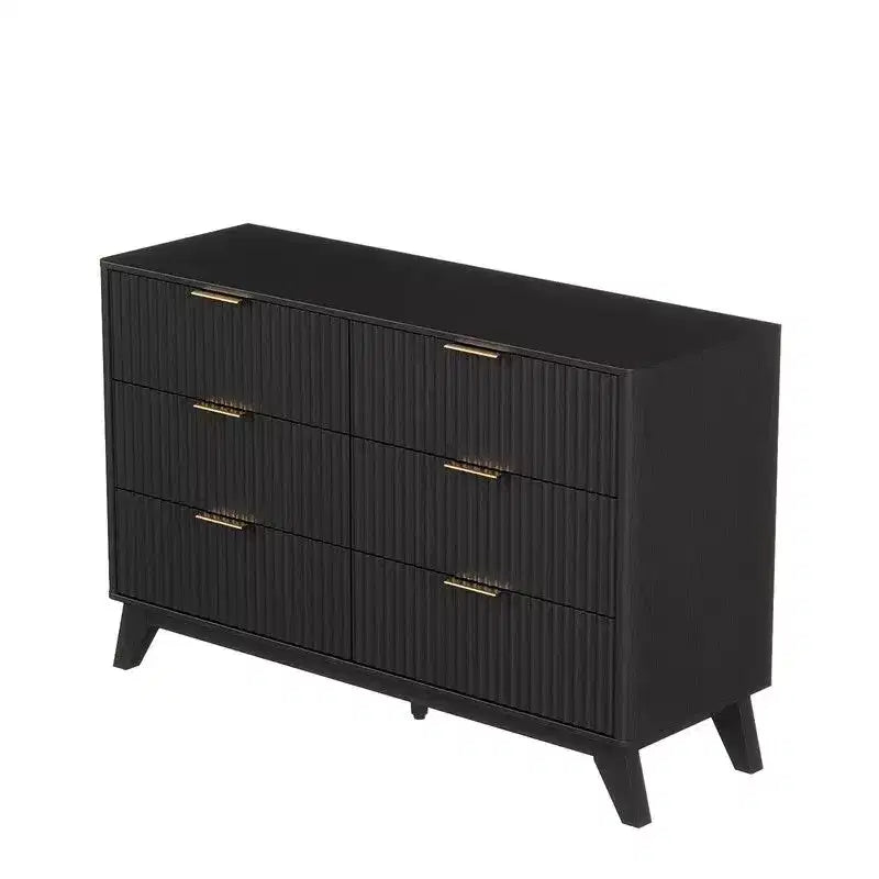 Commode Karl Home de 47 po avec double rangée de 6 tiroirs
