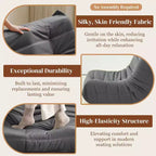 Canapé géant poire pour le sol, canapé paresseux en mousse à mémoire de forme pour adultes, grand pouf en simili cuir sans accoudoirs pour salon, chambre, dortoir, bureau