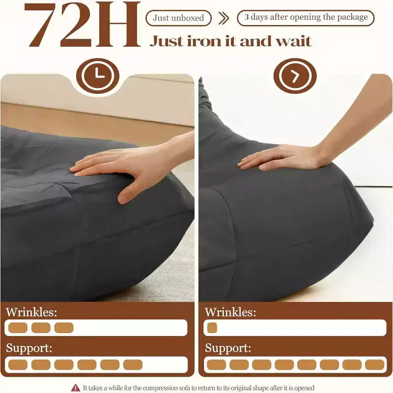 Canapé géant poire pour le sol, canapé paresseux en mousse à mémoire de forme pour adultes, grand pouf en simili cuir sans accoudoirs pour salon, chambre, dortoir, bureau