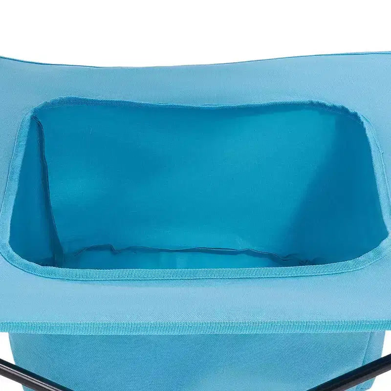Table de camping pliante portable AEELLEEA avec 4 porte-gobelets, table de pique-nique extérieure en tissu Oxford
