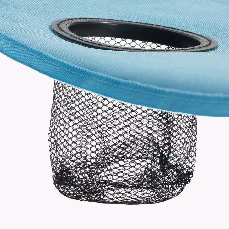 Table de camping pliante portable AEELLEEA avec 4 porte-gobelets, table de pique-nique extérieure en tissu Oxford