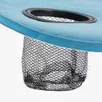 Table de camping pliante portable AEELLEEA avec 4 porte-gobelets, table de pique-nique extérieure en tissu Oxford