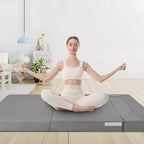 Canapé-lit pliant 80 avec oreillers, fauteuil-lit convertible pour adultes, futon de sol en mousse à mémoire de forme pour salon compact